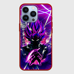 Чехол для iPhone 13 Pro Гоку Блек Anime Dragon Ball Super Saiyan, цвет: 3D-красный