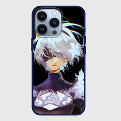 Чехол для iPhone 13 Pro Венецианская девушка Nier automata 2b, цвет: 3D-тёмно-синий