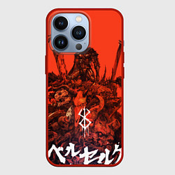 Чехол для iPhone 13 Pro Гатц Берсерк на телах своих врагов клеймо, цвет: 3D-красный