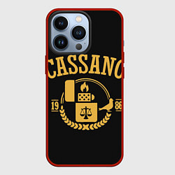 Чехол для iPhone 13 Pro Кассано знак, цвет: 3D-красный