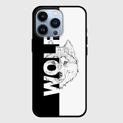 Чехол для iPhone 13 Pro WOLF Волк, цвет: 3D-черный