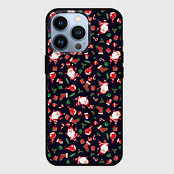 Чехол для iPhone 13 Pro Christmas Santa, цвет: 3D-черный