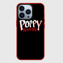 Чехол для iPhone 13 Pro Poppy Playtime: Logo, цвет: 3D-красный