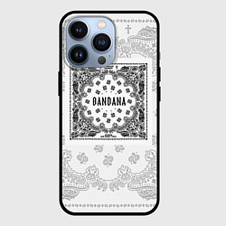 Чехол для iPhone 13 Pro Big Baby Tape x Kizaru BANDANA Бандана Кизару Тейп, цвет: 3D-черный
