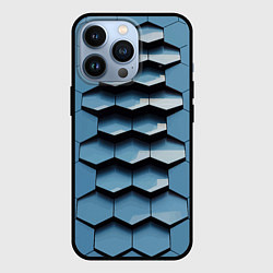 Чехол для iPhone 13 Pro Соты узор авангард, цвет: 3D-черный