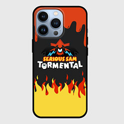 Чехол для iPhone 13 Pro Serious Sam Tormental 2D, цвет: 3D-черный