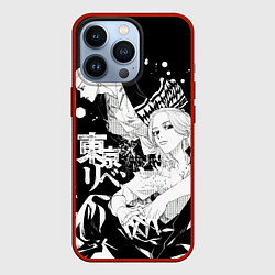 Чехол для iPhone 13 Pro Токийские мстители: Майки и Дракен, цвет: 3D-красный
