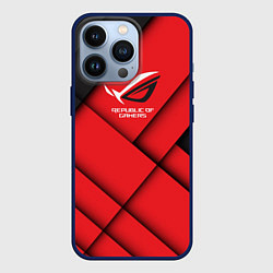 Чехол для iPhone 13 Pro ROG - republic of gamers, цвет: 3D-тёмно-синий