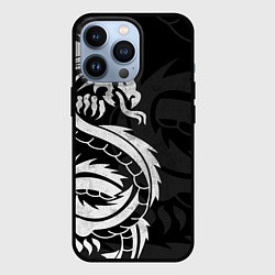 Чехол iPhone 13 Pro ЯПОНСКИЙ БЕЛЫЙ ДРАКОН JAPAN WHITE DRAGON