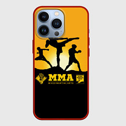 Чехол для iPhone 13 Pro ММА Mixed Martial Arts, цвет: 3D-красный