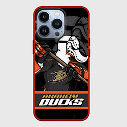 Чехол для iPhone 13 Pro Анахайм Дакс, Anaheim Ducks, цвет: 3D-красный