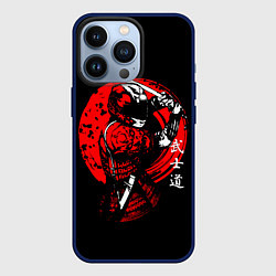 Чехол для iPhone 13 Pro МОТО САМУРАЙ С КАТАНОЙ JAPAN SAMURAI, цвет: 3D-тёмно-синий