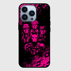 Чехол для iPhone 13 Pro JOJO BIZARRE ADVENTURE ПЕРСОНАЖИ, цвет: 3D-черный