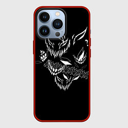 Чехол для iPhone 13 Pro Drain Face, цвет: 3D-красный