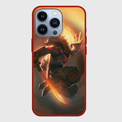 Чехол для iPhone 13 Pro DOTA 2 ДЖАГЕРНАУТ, цвет: 3D-красный