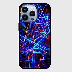 Чехол для iPhone 13 Pro NEON LINES Glowing Lines Effect, цвет: 3D-черный