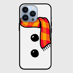 Чехол для iPhone 13 Pro Snowman Outfit, цвет: 3D-черный