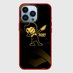 Чехол iPhone 13 Pro Bendy and the ink machine золотистый