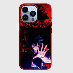 Чехол для iPhone 13 Pro Аста и его черный демон Черный клевер, цвет: 3D-красный