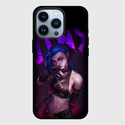 Чехол iPhone 13 Pro JINX ARCANE НАДПИСЬ LEAGUE OF LEGENDS