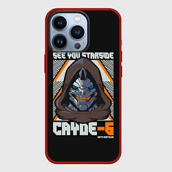 Чехол для iPhone 13 Pro Cayde-6 арт, цвет: 3D-красный