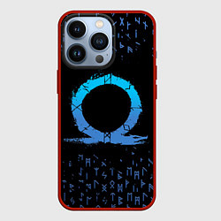 Чехол iPhone 13 Pro БОГ ВОЙНЫ СИМВОЛ КРАТОСА, РУНЫ GOD OF WAR