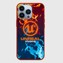 Чехол iPhone 13 Pro Unreal Огонь