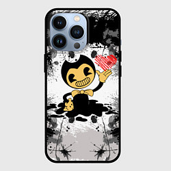 Чехол для iPhone 13 Pro BENDY LOVE БЕНДИ С СЕРДЦЕМ, цвет: 3D-черный