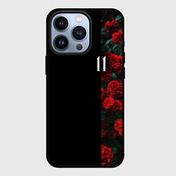 Чехол для iPhone 13 Pro РОЗЫ 11, цвет: 3D-черный