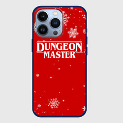 Чехол для iPhone 13 Pro ГАЧИМУЧИ DUNGEON MASTER НОВОГОДНИЙ, цвет: 3D-тёмно-синий