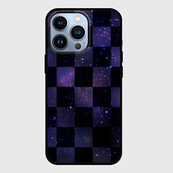 Чехол для iPhone 13 Pro Space Neon Chessboard, цвет: 3D-черный