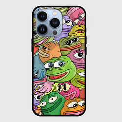 Чехол для iPhone 13 Pro Pepe BOMBING, цвет: 3D-черный