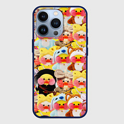 Чехол для iPhone 13 Pro УТЯ УТОЧКА ЛАЛАФАНФАН ПАТТЕРН, цвет: 3D-тёмно-синий