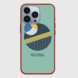 Чехол для iPhone 13 Pro Volleyball Спорт, цвет: 3D-красный