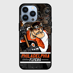 Чехол для iPhone 13 Pro Филадельфия Флайерз, Philadelphia Flyers, цвет: 3D-черный