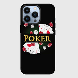 Чехол для iPhone 13 Pro Покер POKER, цвет: 3D-черный