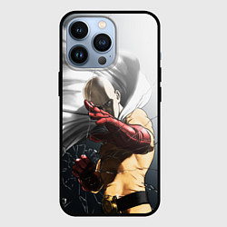 Чехол для iPhone 13 Pro One Punch Man - Сайтама, цвет: 3D-черный