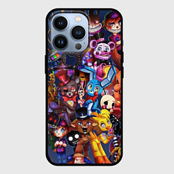 Чехол для iPhone 13 Pro Cute Fnaf Pattern, цвет: 3D-черный