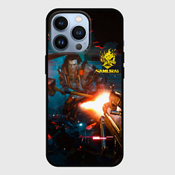 Чехол для iPhone 13 Pro Cyberpunk 2077 Night city, цвет: 3D-черный