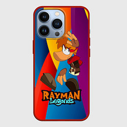 Чехол iPhone 13 Pro Rayman Радужный фон