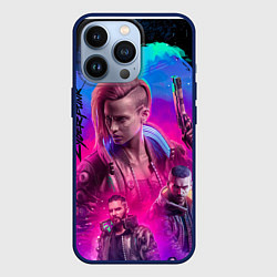 Чехол для iPhone 13 Pro Vi Ви Cyberpunk 2077, цвет: 3D-тёмно-синий