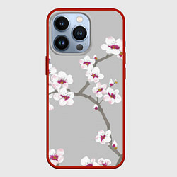 Чехол для iPhone 13 Pro Ранняя весна, цвет: 3D-красный