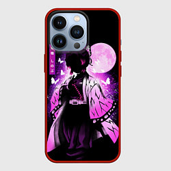 Чехол для iPhone 13 Pro Шинобу Кочо силуэт Клинок рассекающего демона, цвет: 3D-красный