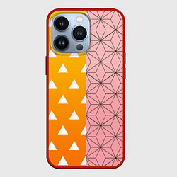Чехол для iPhone 13 Pro ЗЕНИТЦУ НЕЗУКО КЛИНОК РАССЕКАЮЩИЙ ДЕМОНОВ, цвет: 3D-красный