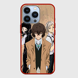 Чехол для iPhone 13 Pro Великий из бродячих псов, Дазай Осаму, Ацуши Накад, цвет: 3D-красный