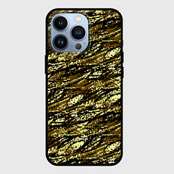 Чехол для iPhone 13 Pro Цифровой Охотничий Камуфляж, цвет: 3D-черный