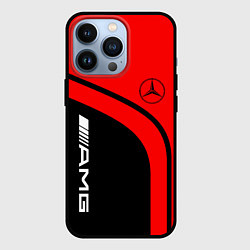 Чехол для iPhone 13 Pro AMG MERCEDES RED, цвет: 3D-черный
