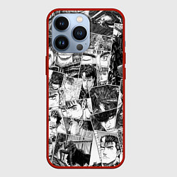 Чехол для iPhone 13 Pro Berserk pattern, цвет: 3D-красный