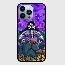 Чехол для iPhone 13 Pro Pirate Dog, цвет: 3D-черный