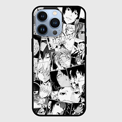 Чехол для iPhone 13 Pro Bungo Stray Dogs pattern, цвет: 3D-черный